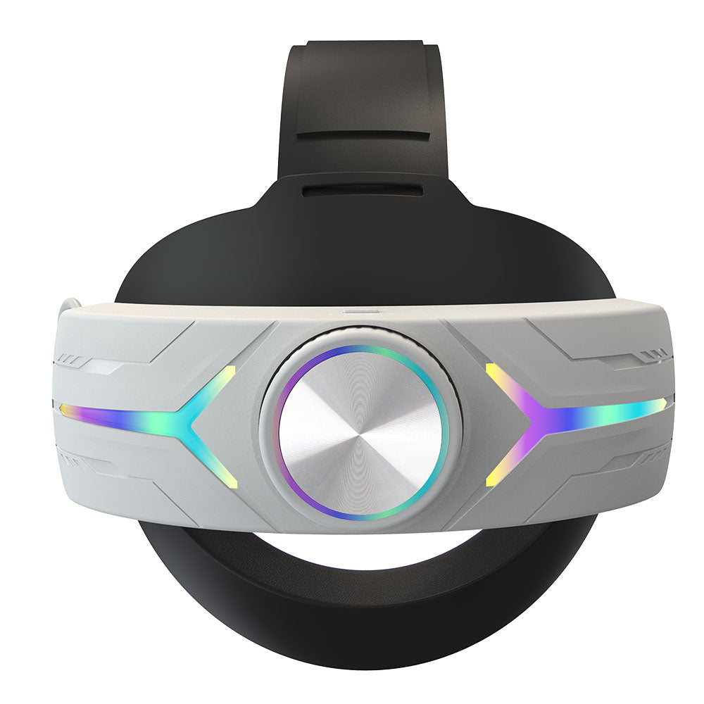 For Meta Oculus Quest 3 VR Headset With 8000mAh Battery LED RGB Elite Head  Strap