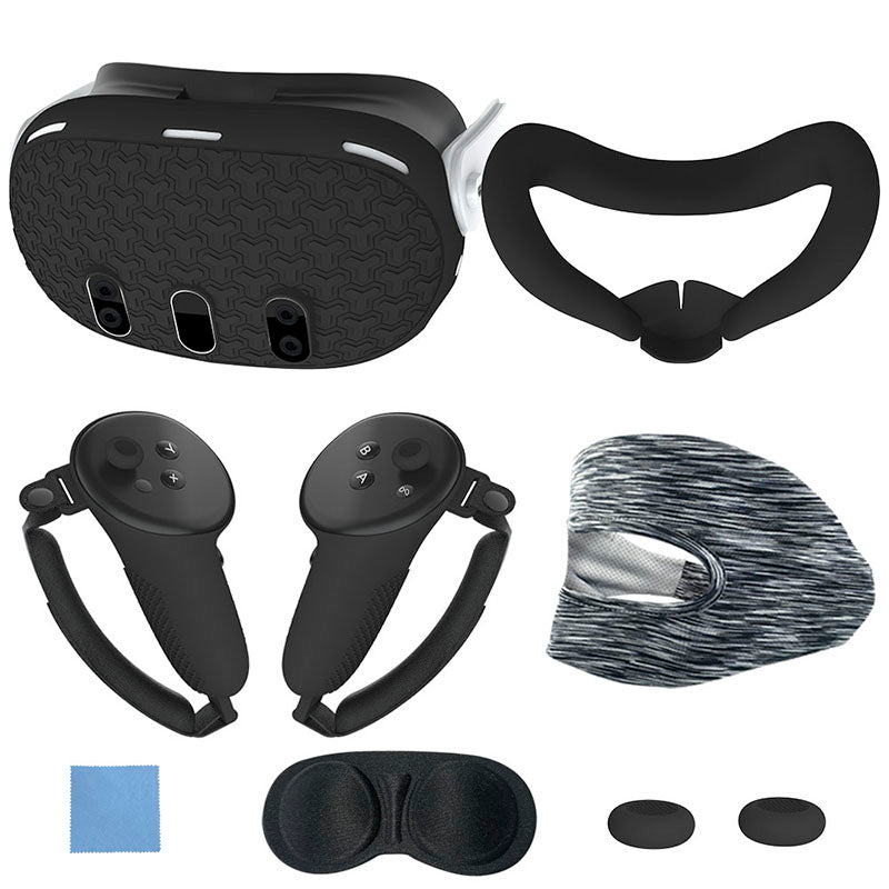 VR Silicone Protective Cover 7 Pieces Set Y Shape Compatible With Quest 3